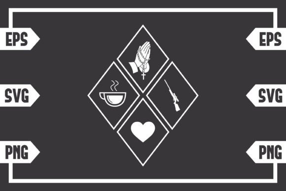 Coffee Jesus Heart and Hunting Rifle: Graphics & Crafts Review