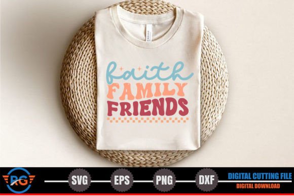 Faith Family Friends – Retro Christian Graphics for Crafts