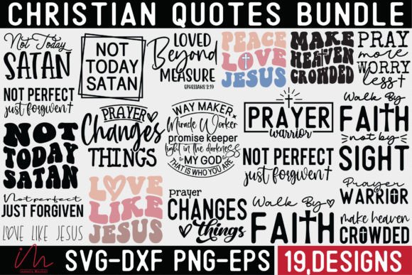 Funny Christian Svg Bundle, Jesus Bundle: Graphics for Crafts