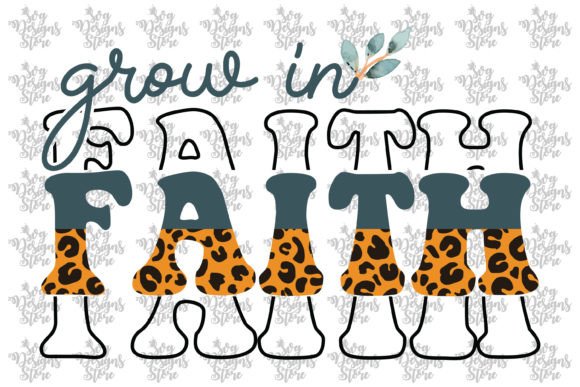 Grow in Faith Jesus Sublimation SVG for Crafts & Graphics