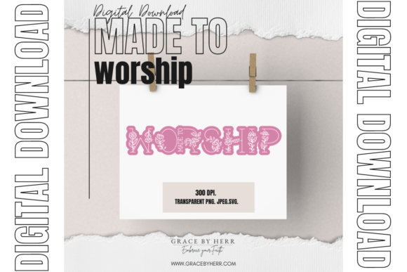 Made to Worship Christian Craft Print Graphics & Templates Review
