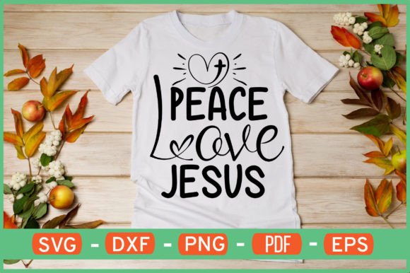 Peace Love Jesus Svg Design: Graphics and Crafts for Digital Sellers