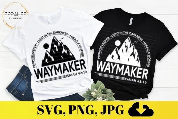 Waymaker Miracle Worker Christian Graphics and Print Templates